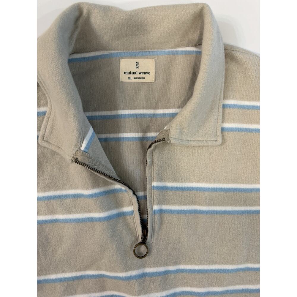 NWT Mutual Weave Men's 3X Quarter-Zip Sweater $78
